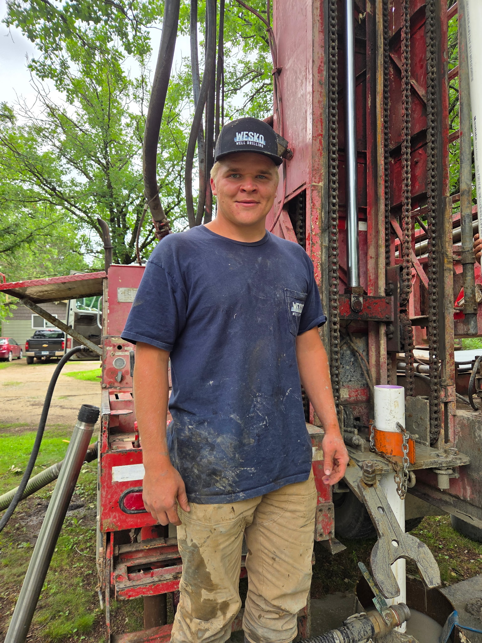Henry, WESKO Well Drilling crew member